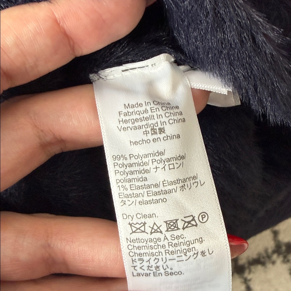 J. Crew Navy Teddy Lady Jacket with Crystal Buttons - Picture 8 of 8